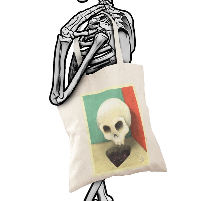 bolsa de tela Falling in Love Skull Original